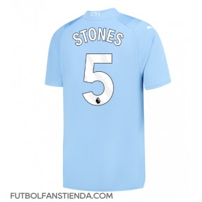 Manchester City John Stones #5 Primera Equipación 2023-24 Manga Corta